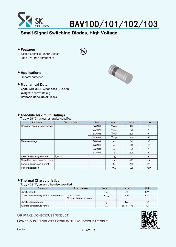 BAV100_8213474.PDF Datasheet