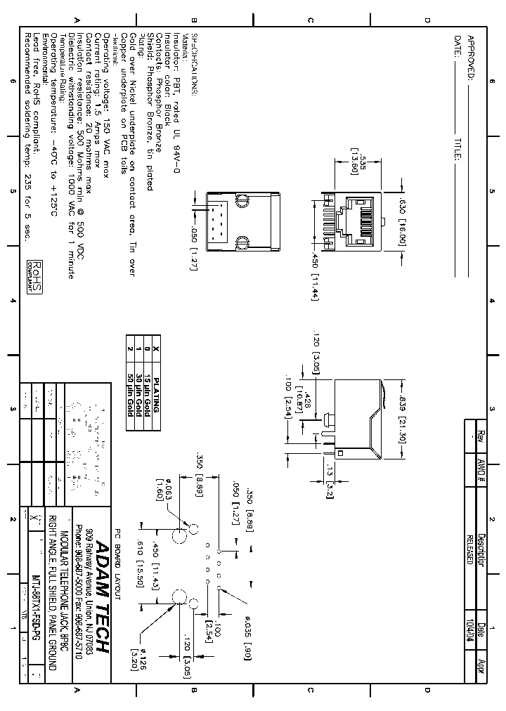MTJ-88TX1-FSD-PG_8218307.PDF Datasheet