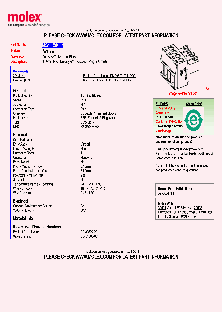 39500-0009_8219657.PDF Datasheet