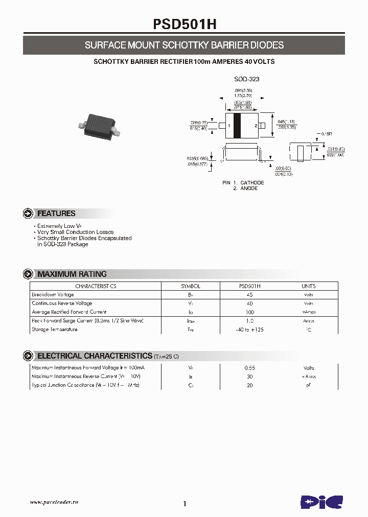 PSD501H_8220091.PDF Datasheet