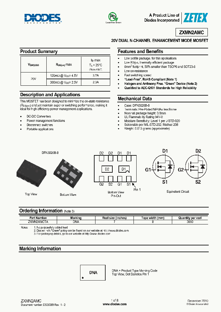 ZXMN2AMC_8220862.PDF Datasheet