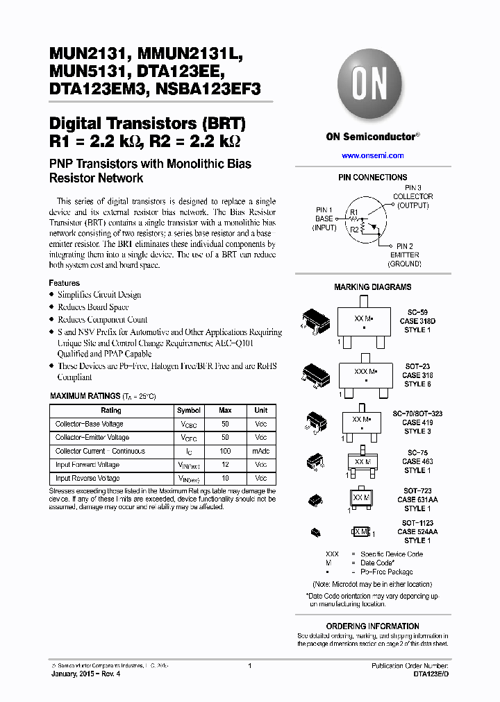 NSVMMUN2131LT1G_8221030.PDF Datasheet