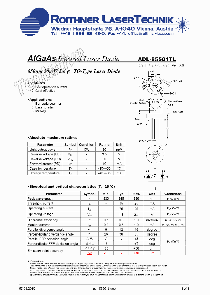 ADL-85501TL_8222927.PDF Datasheet