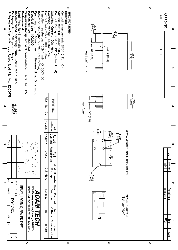 RSY-1C-12V_8224157.PDF Datasheet
