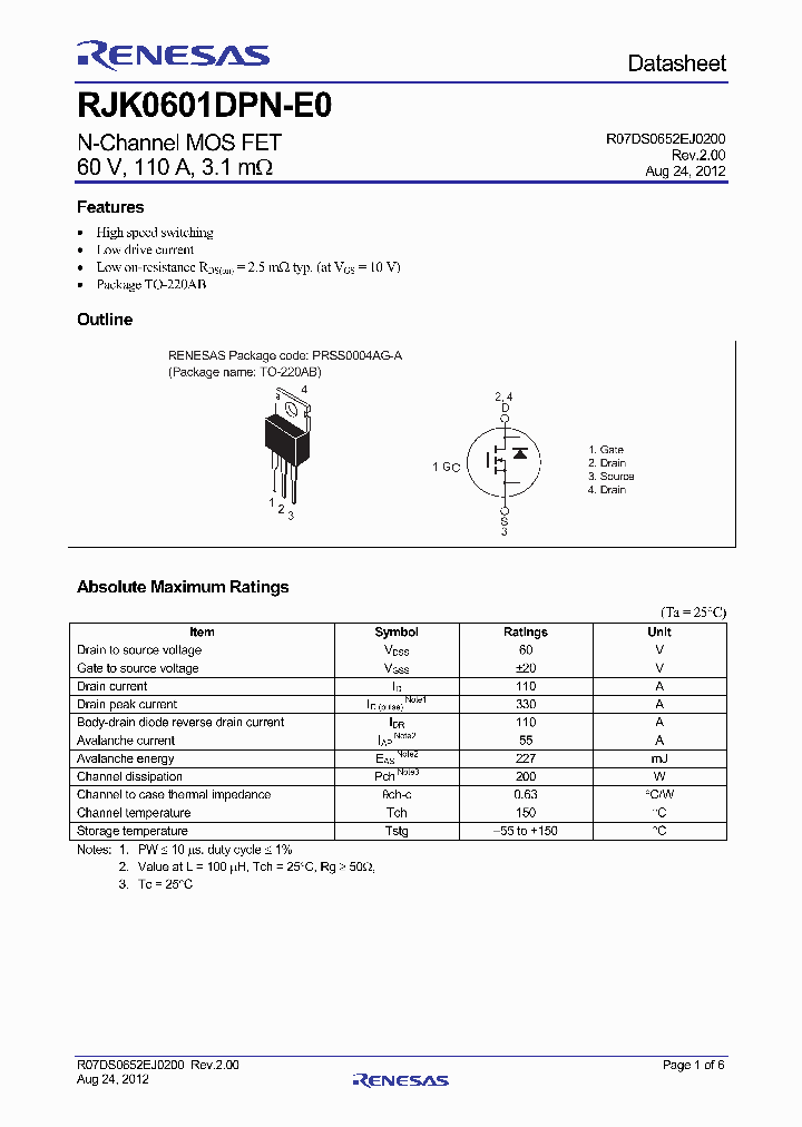 RJK0601DPN-E0-T2_8229863.PDF Datasheet