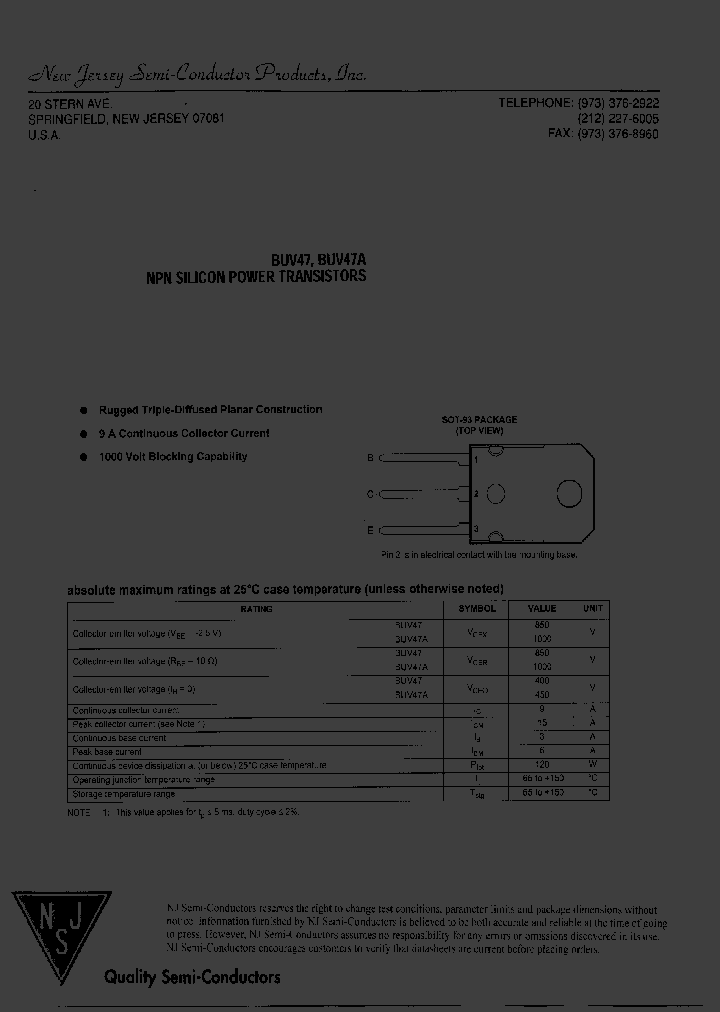 BUV47_8230384.PDF Datasheet