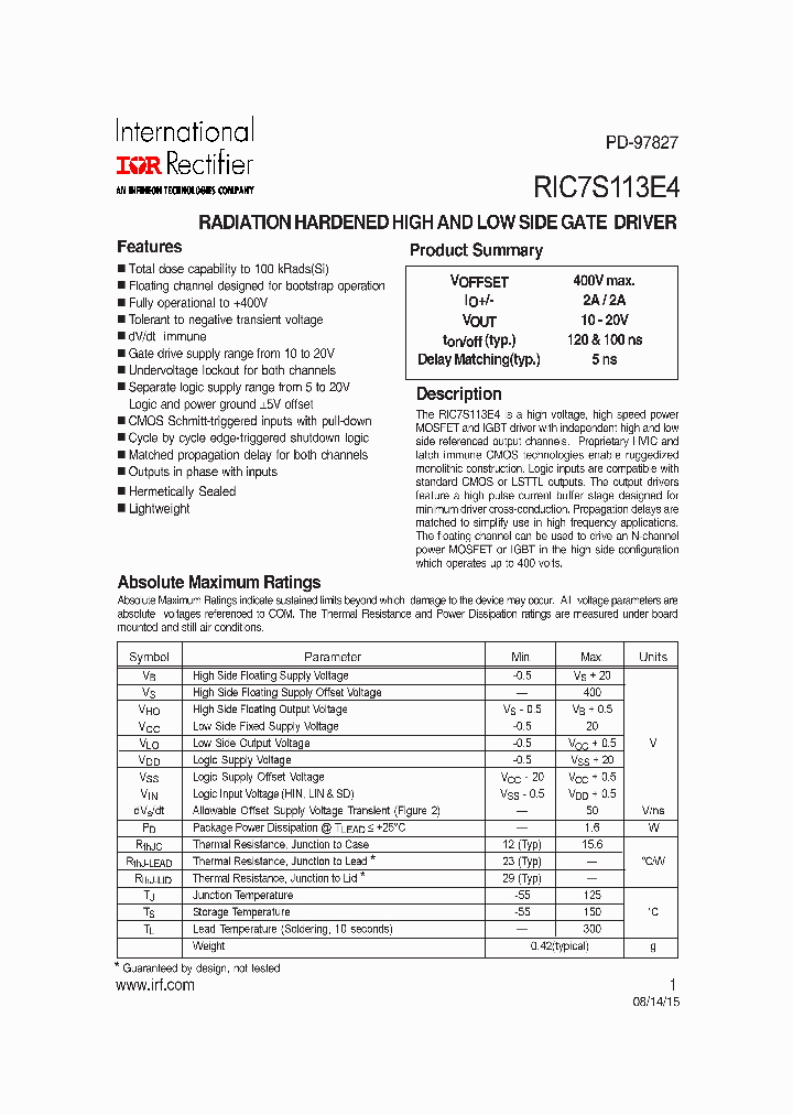 RIC7S113E4-15_8231159.PDF Datasheet