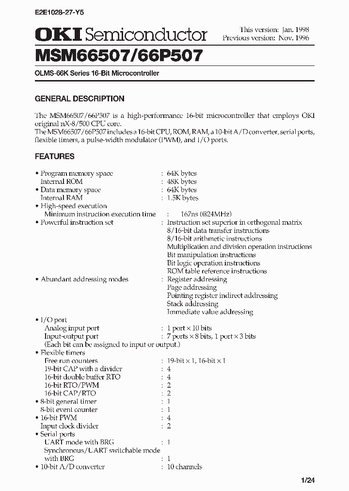 MSM66507_8231468.PDF Datasheet