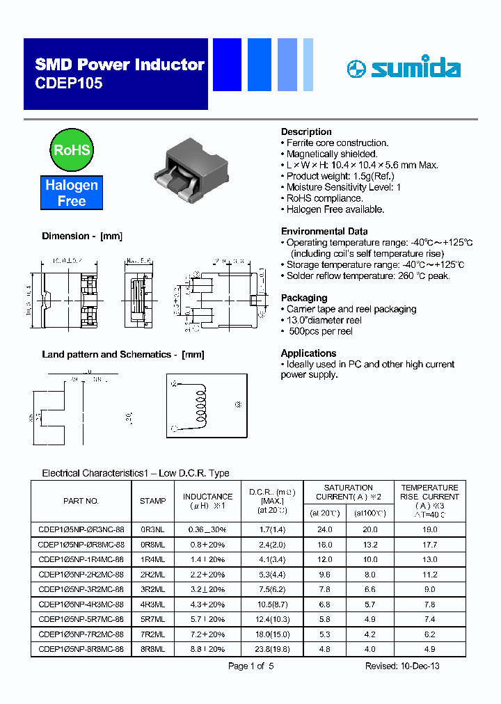 CDEP105NP-0R3NC-32_8232192.PDF Datasheet