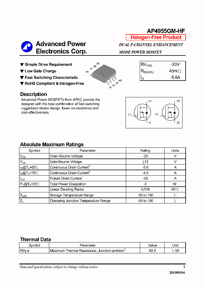 AP4955GM-HF-14_8235412.PDF Datasheet