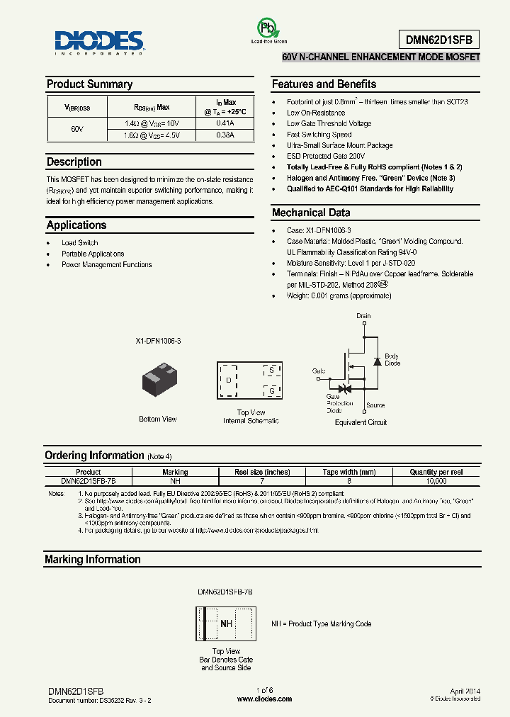 DMN62D1SFB-15_8236524.PDF Datasheet