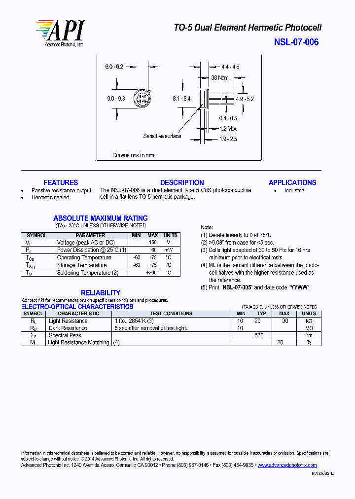 NSL-07-006_8238661.PDF Datasheet