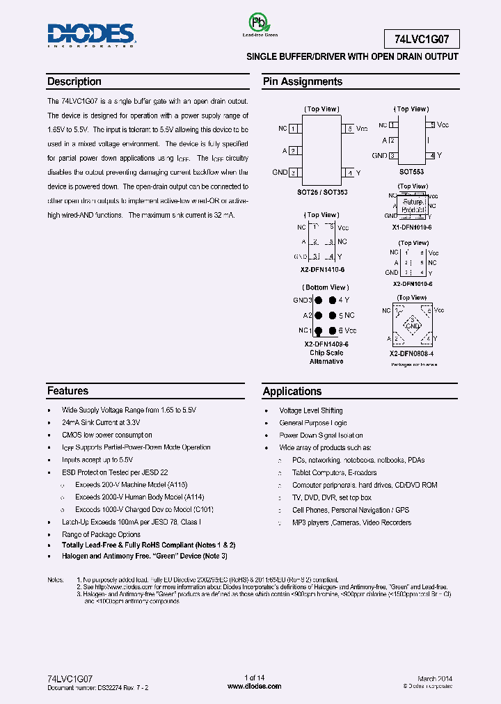 74LVC1G07FZ4-7_8241915.PDF Datasheet