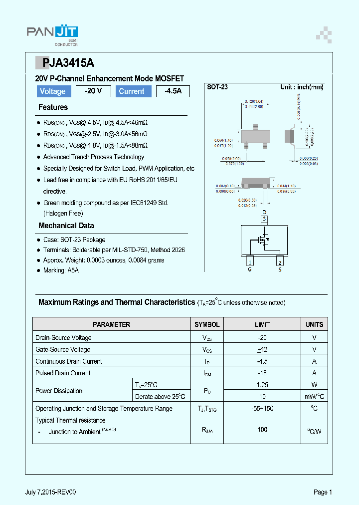 PJA3415A_8243742.PDF Datasheet