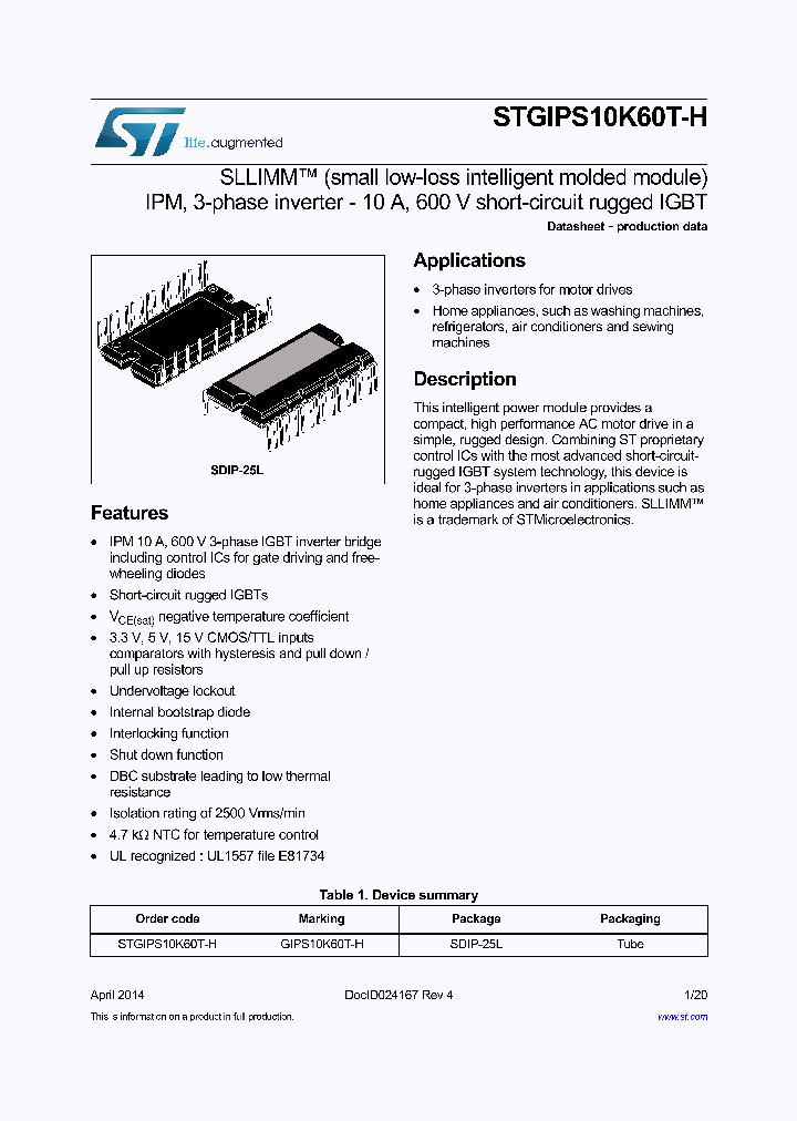 STGIPS10K60T-H_8254195.PDF Datasheet