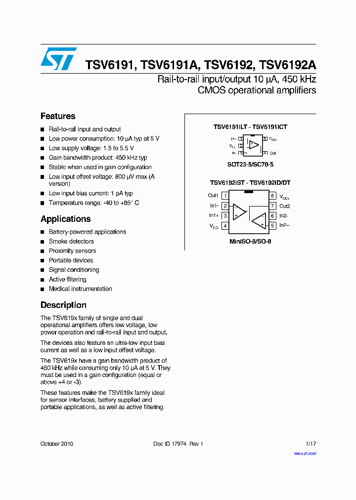 TSV6192A_7858786.PDF Datasheet