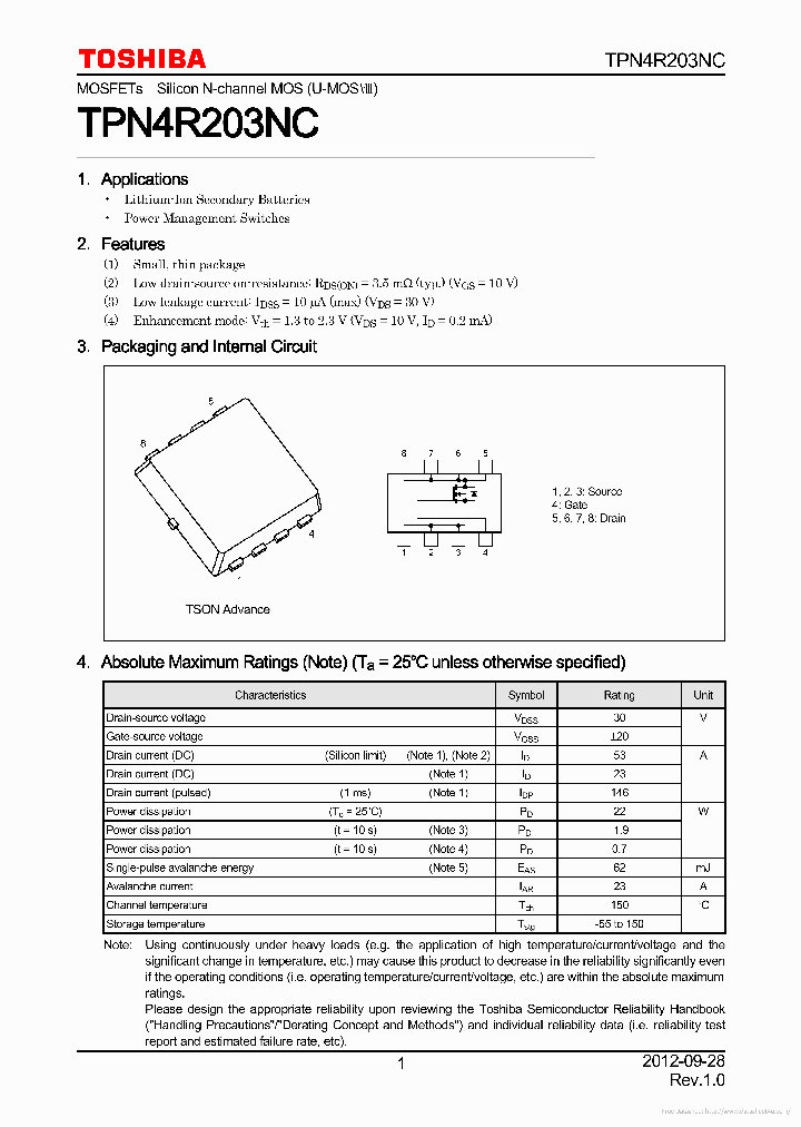 TPN4R203NC_7865934.PDF Datasheet