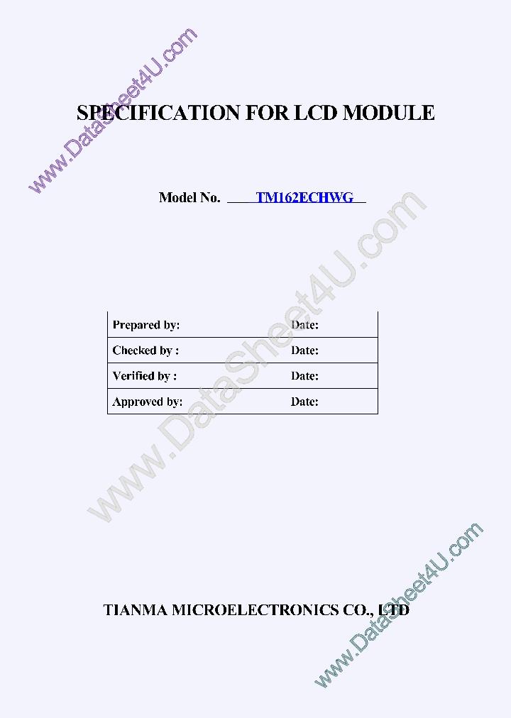 TM162ECHWG_7871301.PDF Datasheet