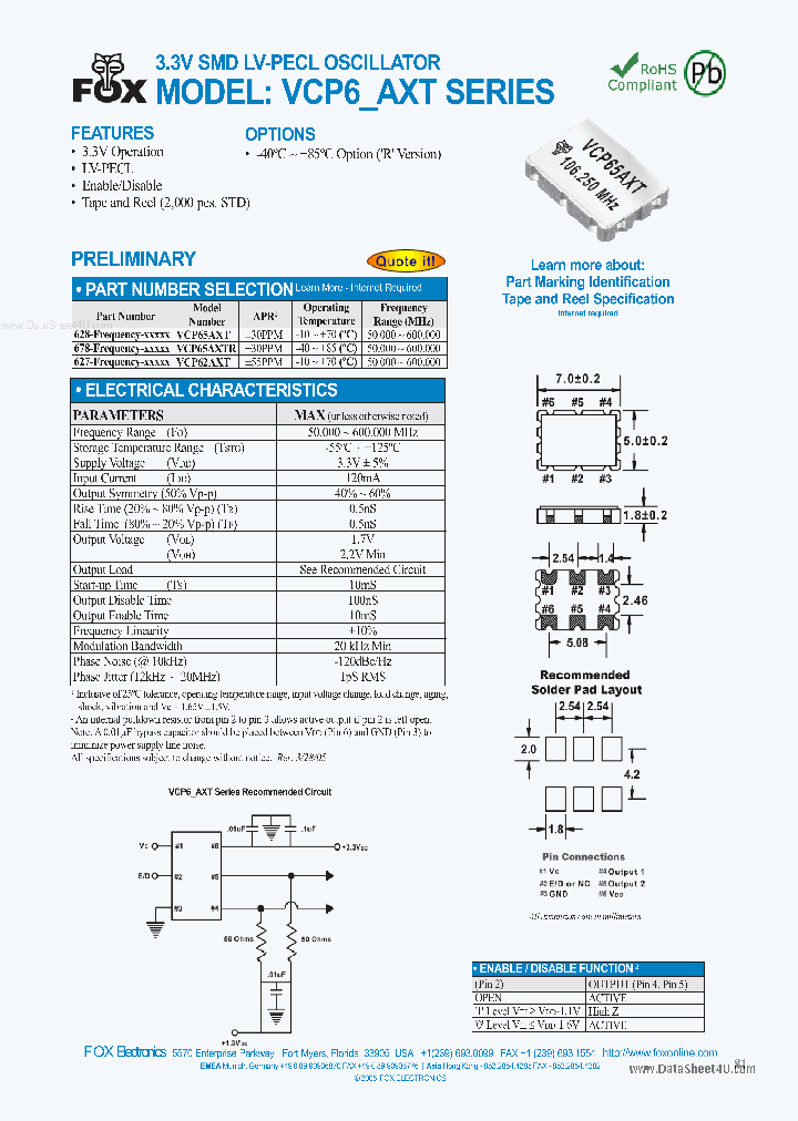 VCP6XAXT_7875856.PDF Datasheet