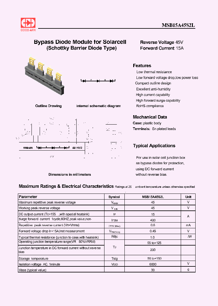 MSB15A45S2L_8257809.PDF Datasheet