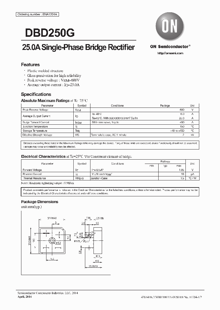 DBD250G_8274621.PDF Datasheet