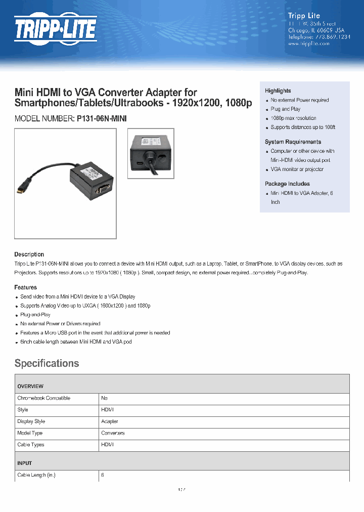 P13106NMINI_8257620.PDF Datasheet