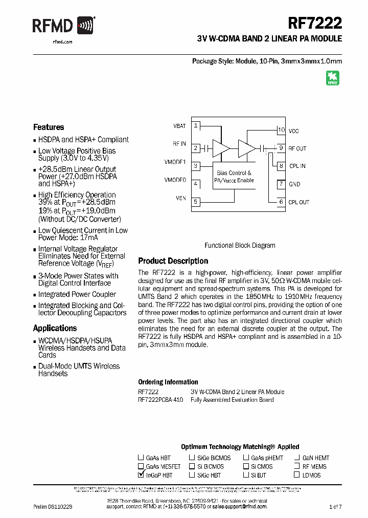 RF7222_8280492.PDF Datasheet