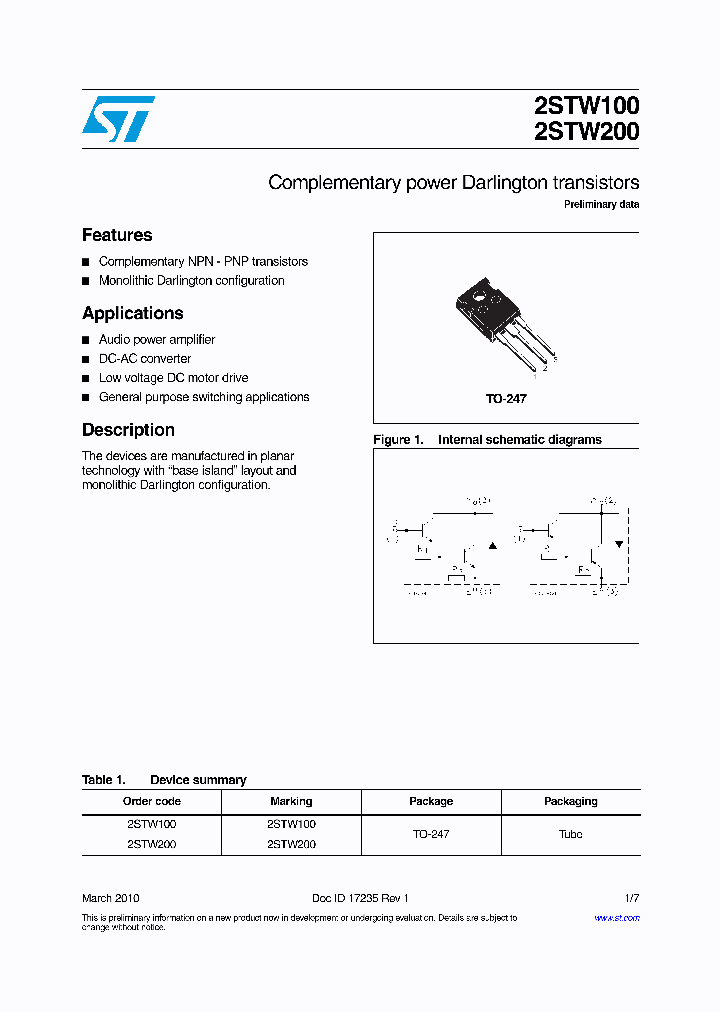 2STW100_8281143.PDF Datasheet