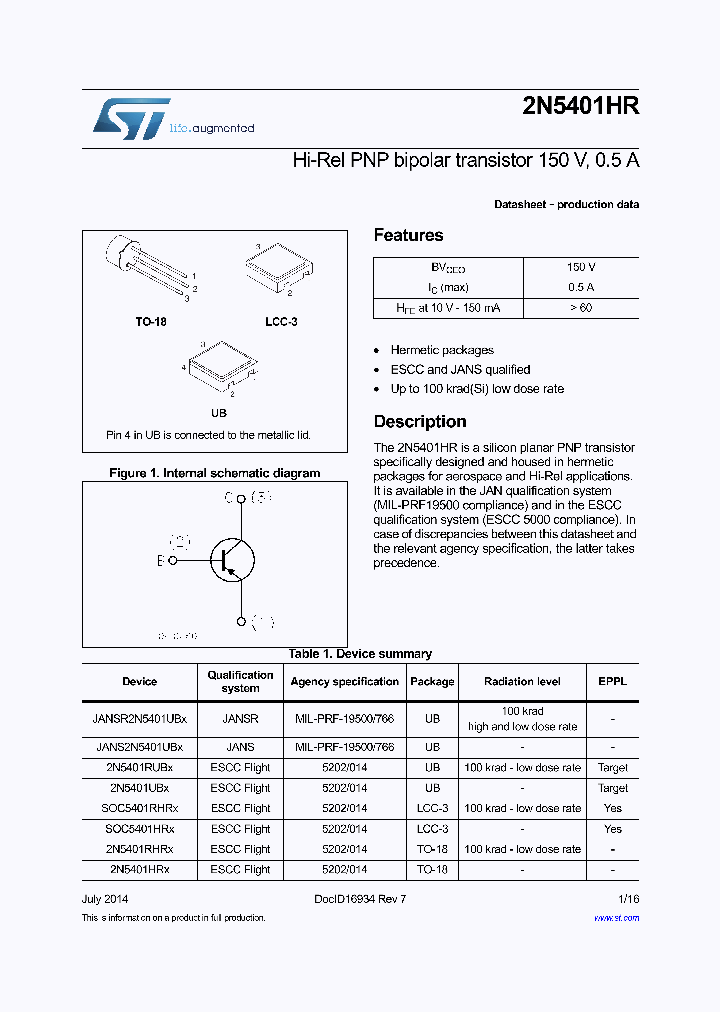 2N5401RHRG_8281459.PDF Datasheet