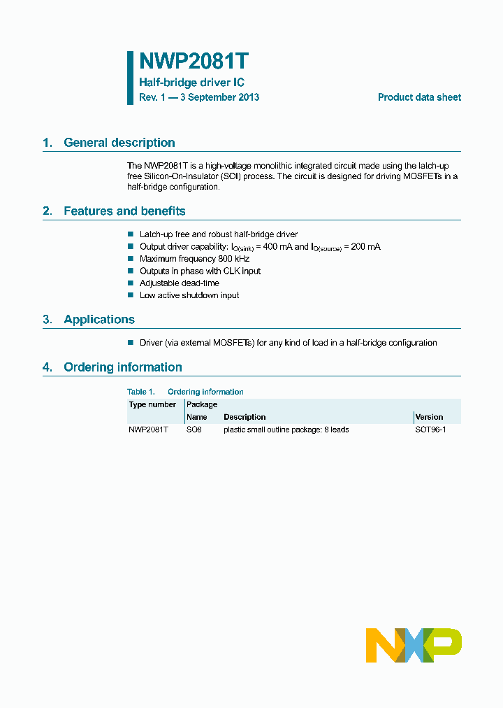 NWP2081T_8281447.PDF Datasheet