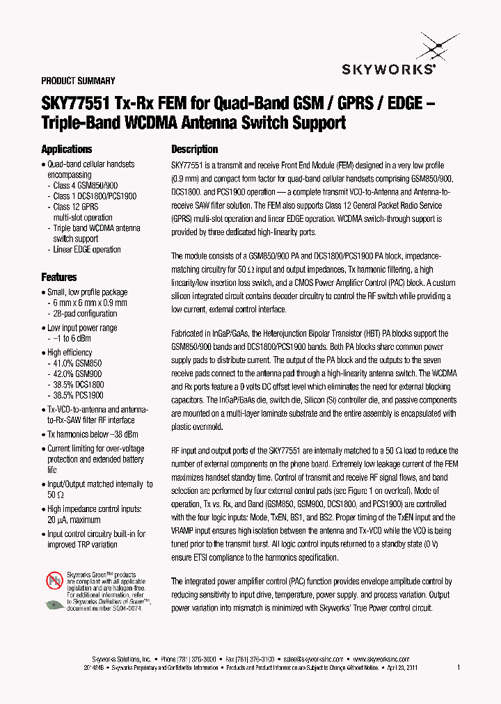 SKY77551_8283480.PDF Datasheet