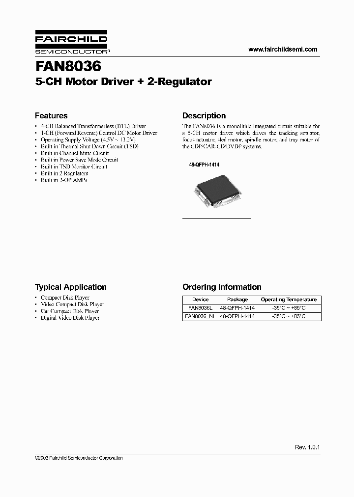 FAN8036_8283612.PDF Datasheet