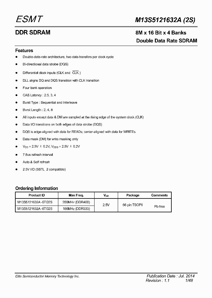 M13S5121632A-2S_8283815.PDF Datasheet