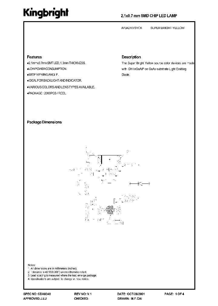 APJA2107SYCK_8284109.PDF Datasheet