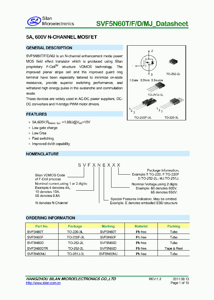 SVF5N60DTR_7888660.PDF Datasheet