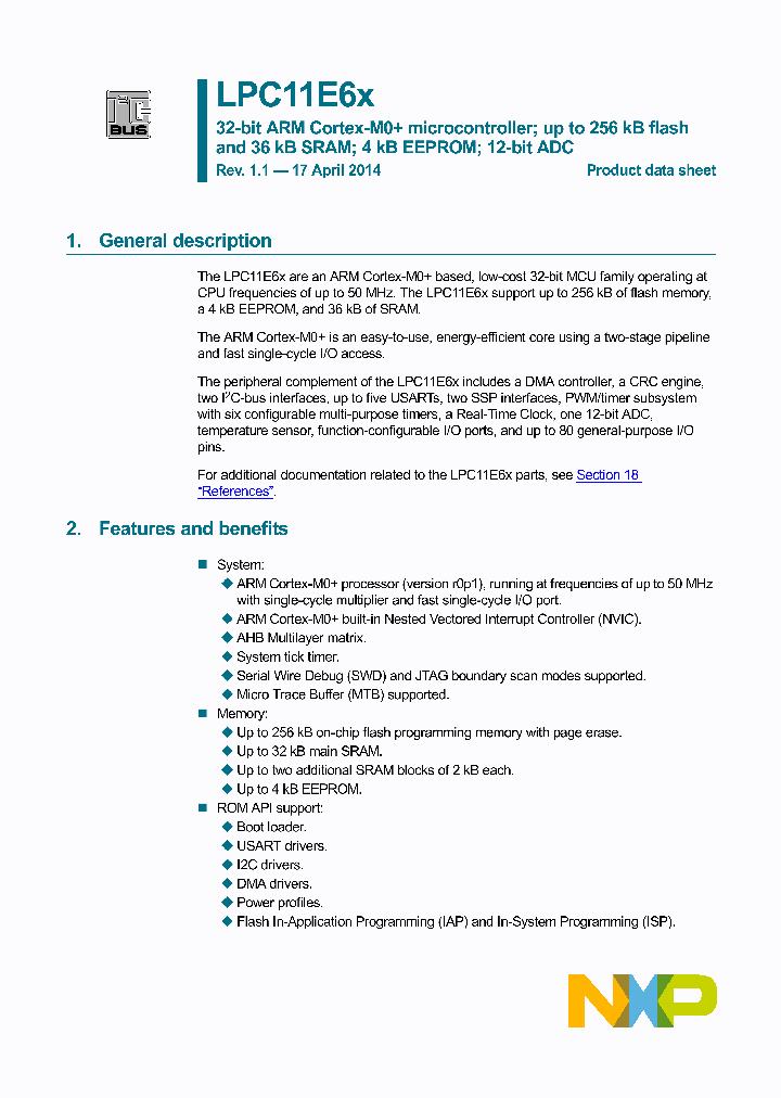 LPC11E67JBD48_8286936.PDF Datasheet