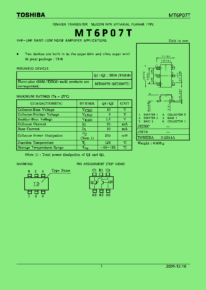 MT6P07T_8287030.PDF Datasheet