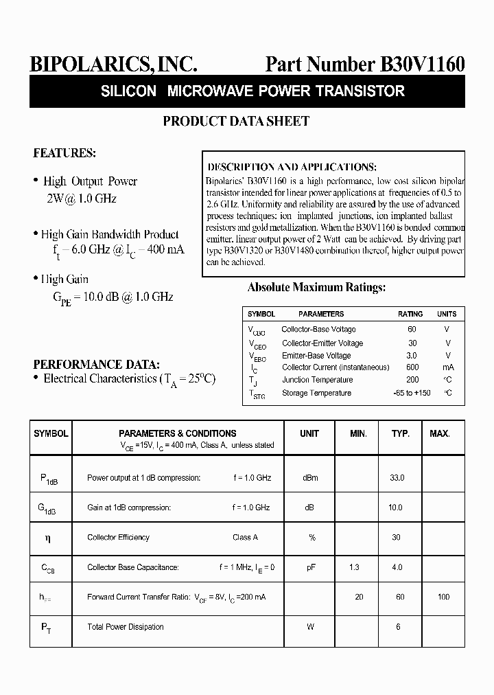 B30V1160_8289549.PDF Datasheet