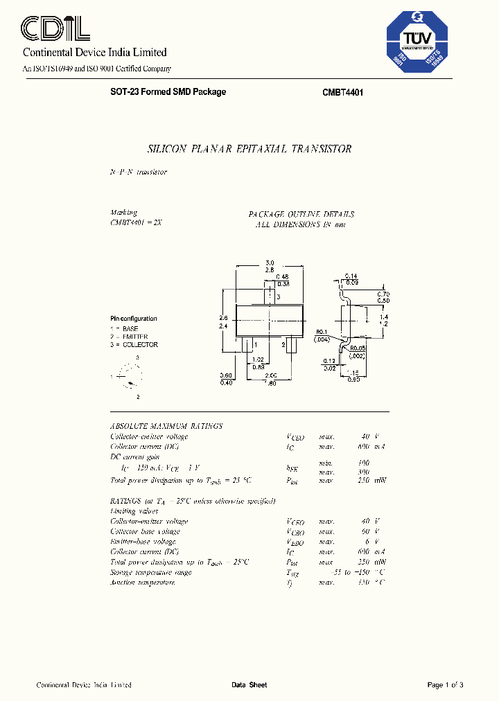 CMBT4401_8289774.PDF Datasheet