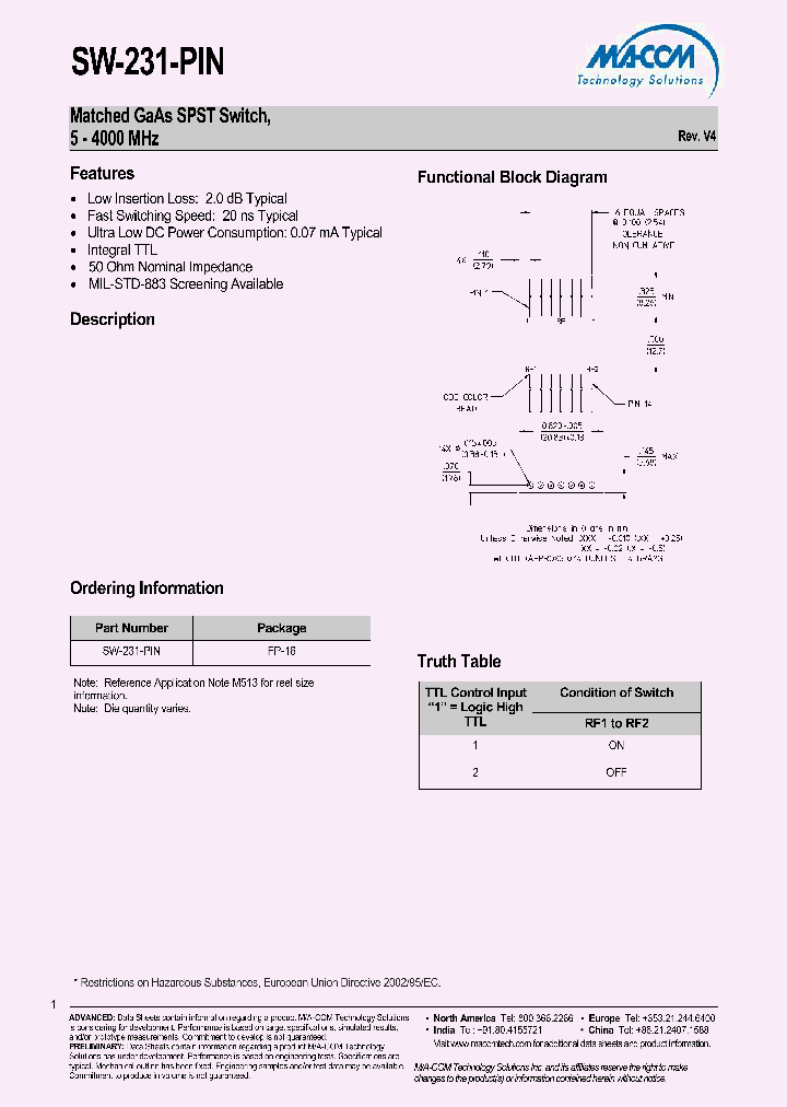 SW-231-PIN-V4_8289903.PDF Datasheet