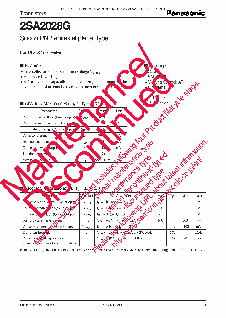 2SA2028G_8291389.PDF Datasheet