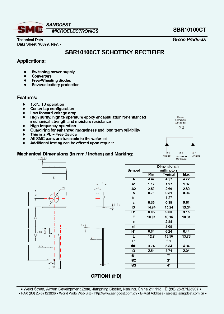 SBR10100CT_8292637.PDF Datasheet