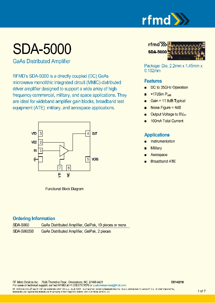 SDA-5000_8293173.PDF Datasheet