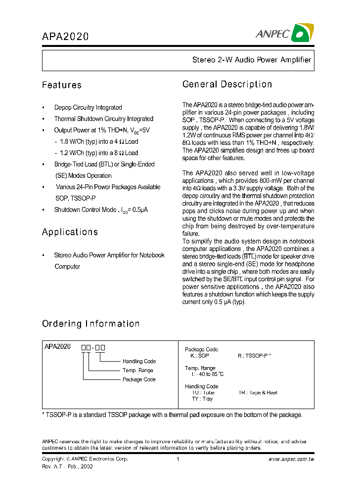 APA2020KI-TU_8296286.PDF Datasheet