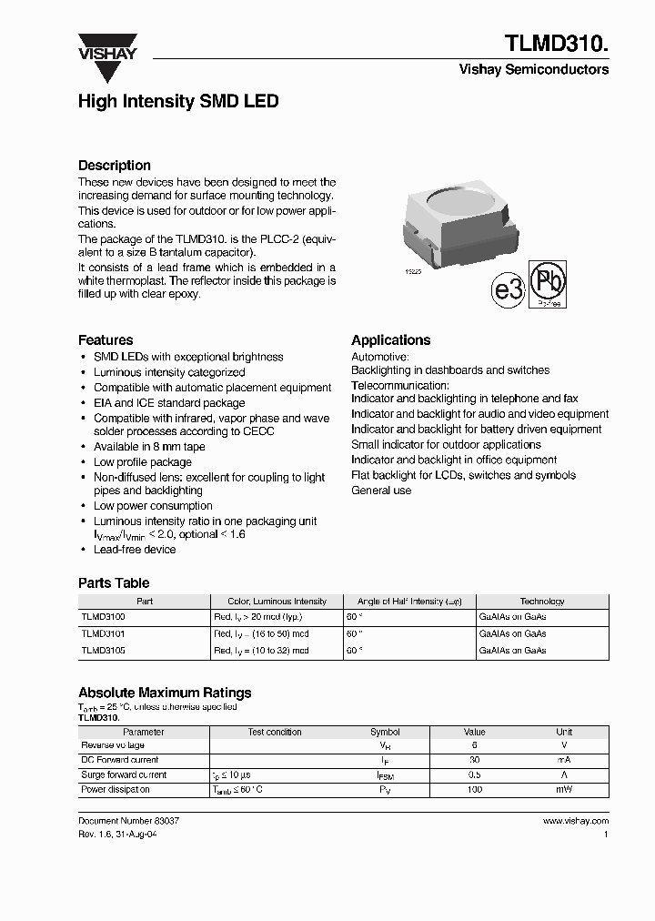 TLMD3100_8296418.PDF Datasheet