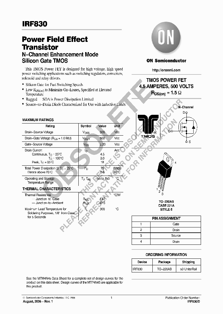 IRF830_8297453.PDF Datasheet