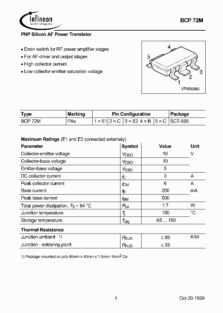 BCP72M_8307529.PDF Datasheet