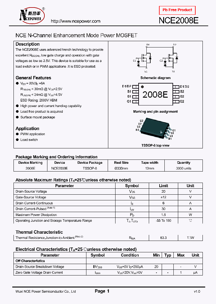 NCE2008E_8309191.PDF Datasheet