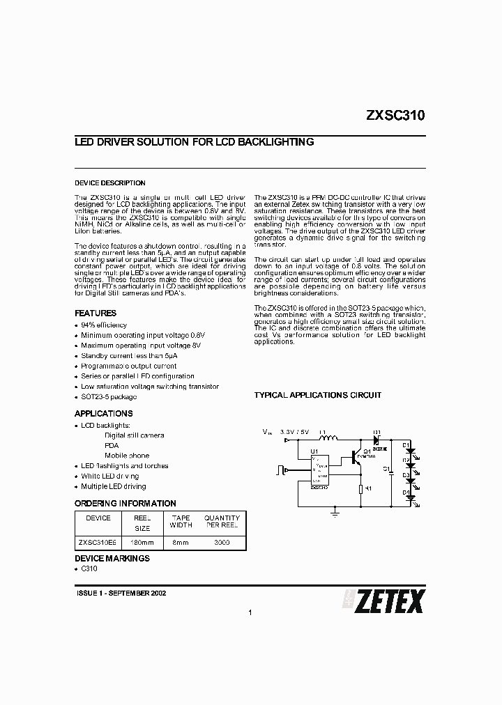 ZXSC310_8313920.PDF Datasheet