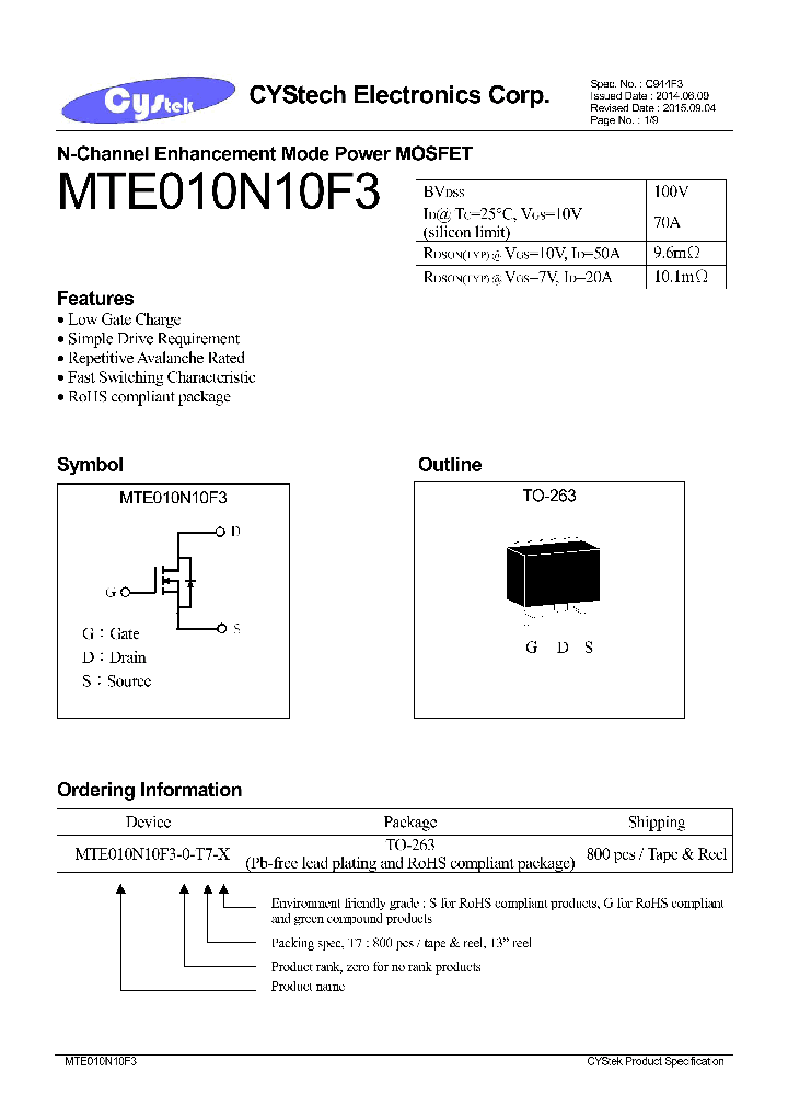 MTE010N10F3_8314676.PDF Datasheet